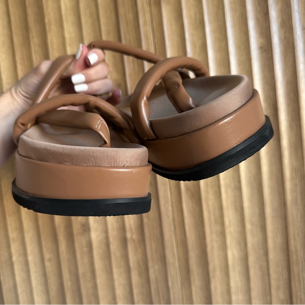 ROAM Asymmetrical Stack Platform Strappy Sandals - Picture 8 of 8